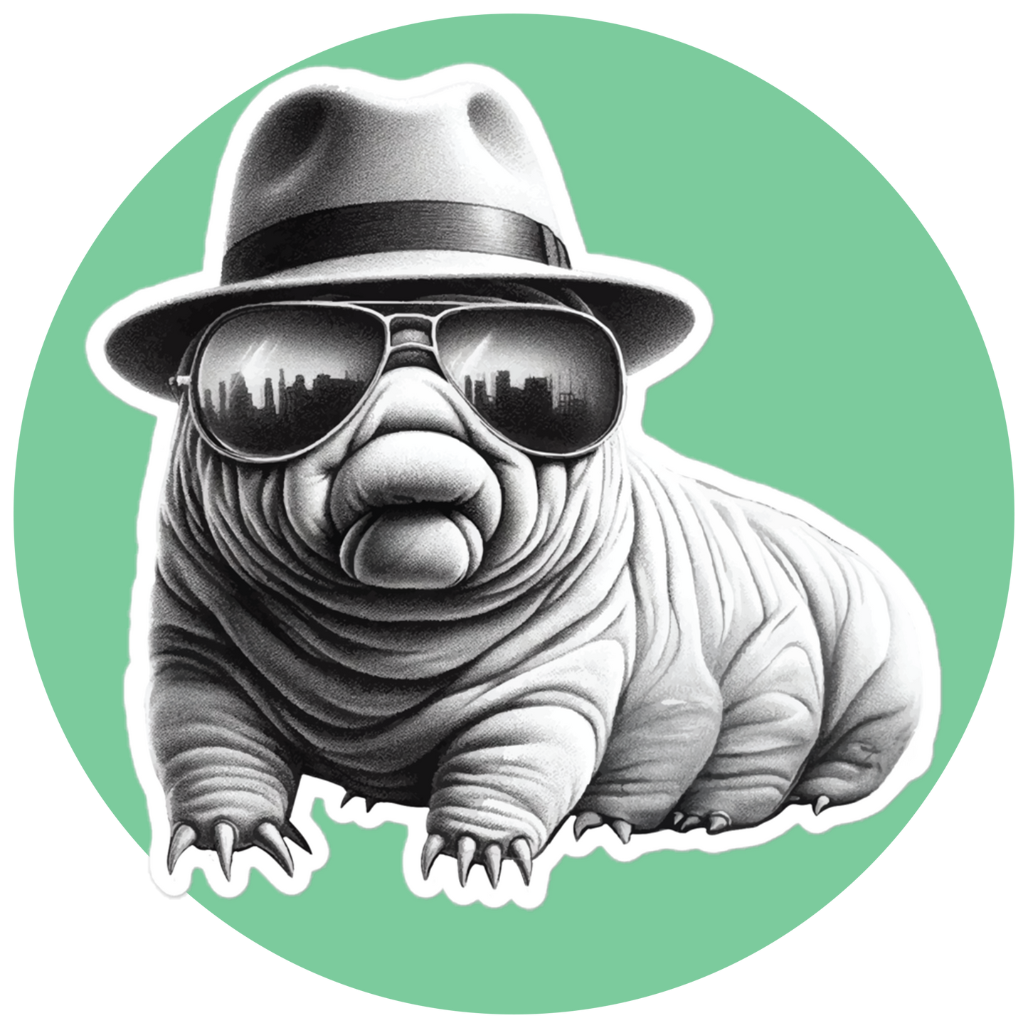 Badass Tardigrade no Cigar | Sticker