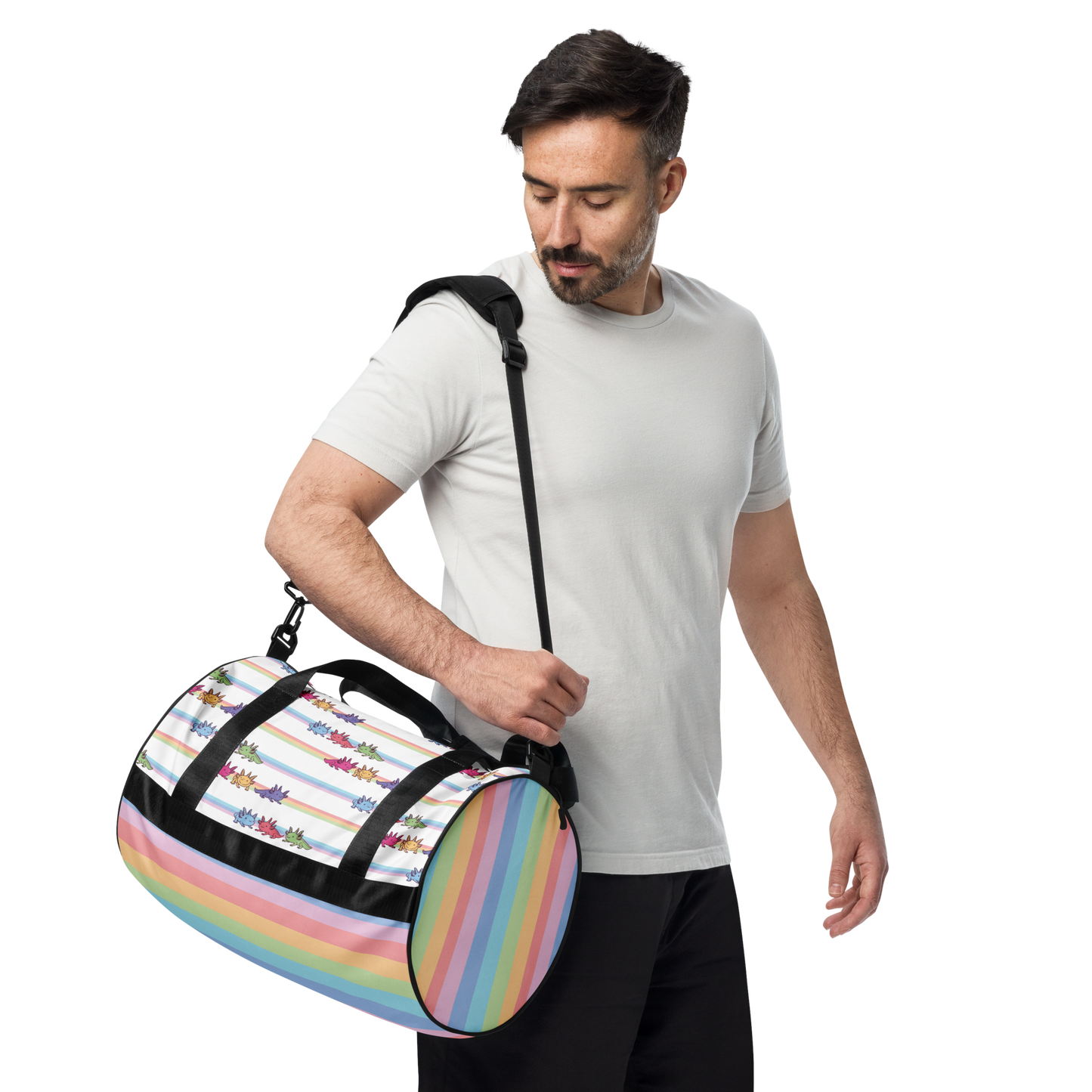 Rainbow-Lined Axolotl | Gym Bag