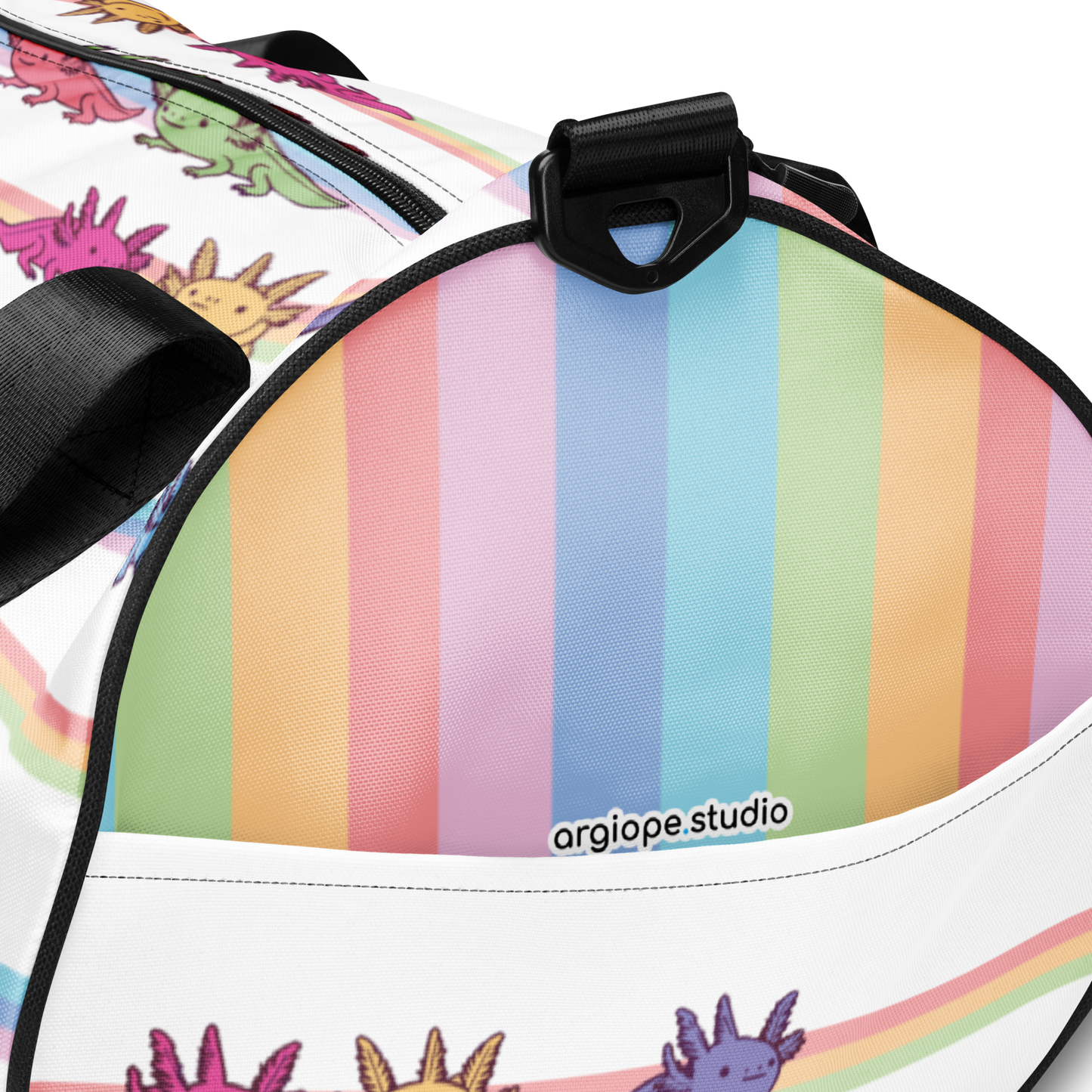 Rainbow-Lined Axolotl | Gym Bag