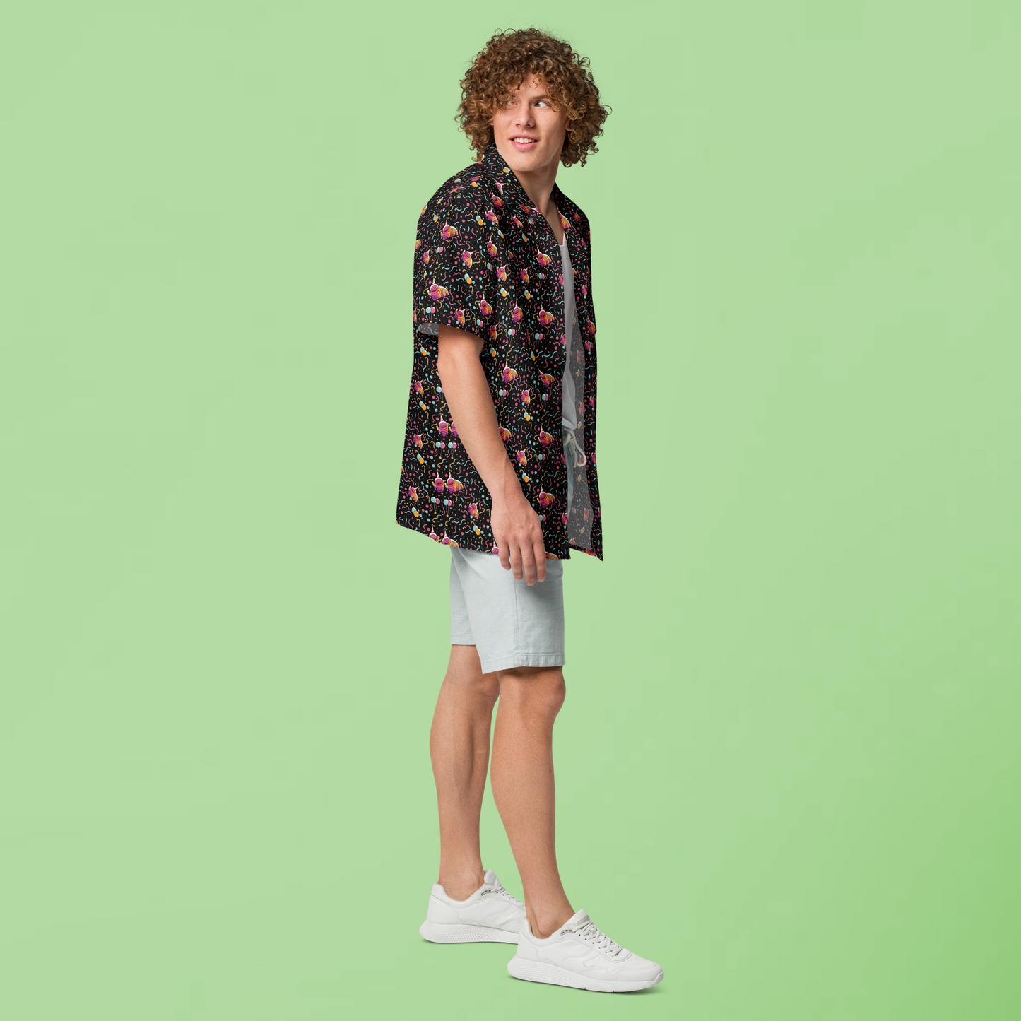Party Tardigrade | Unisex Button-Down Short Sleeve Shirt