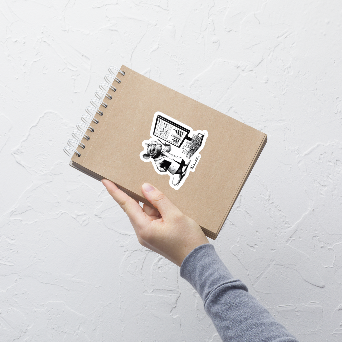 Sketched Lab Rat (Rattus Labicus) | Stickers