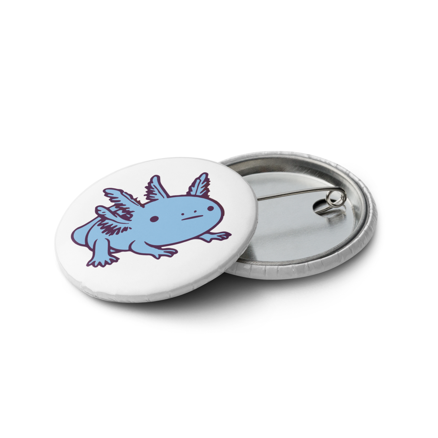 Rainbow-Lined Axolotl | Set of pin buttons