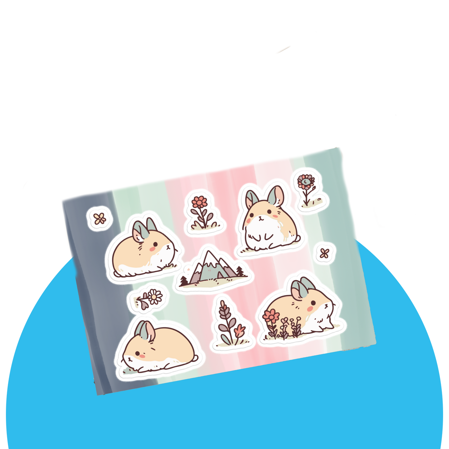 Small Pika Pattern | Sticker sheet