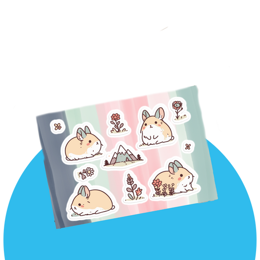 Small Pika Pattern | Sticker sheet