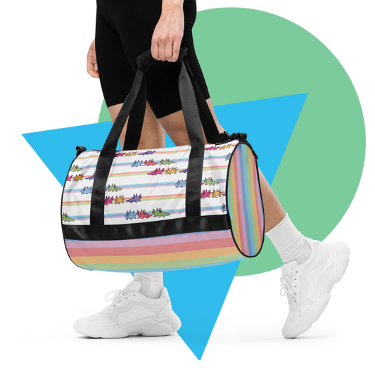 Rainbow-Lined Axolotl | Gym Bag