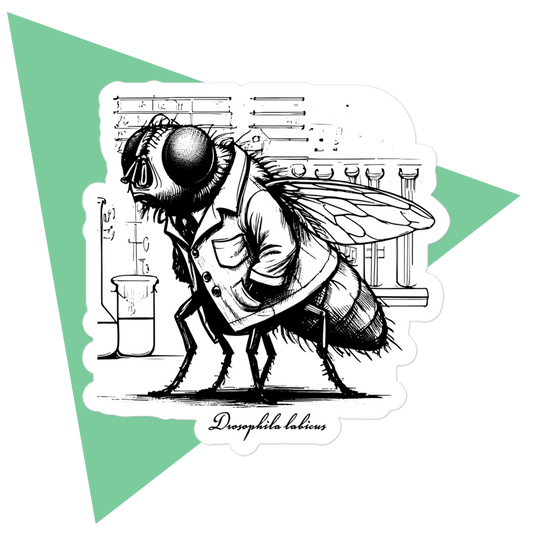 Scientist Fruit Fly (Drosophila labicus) | Stickers