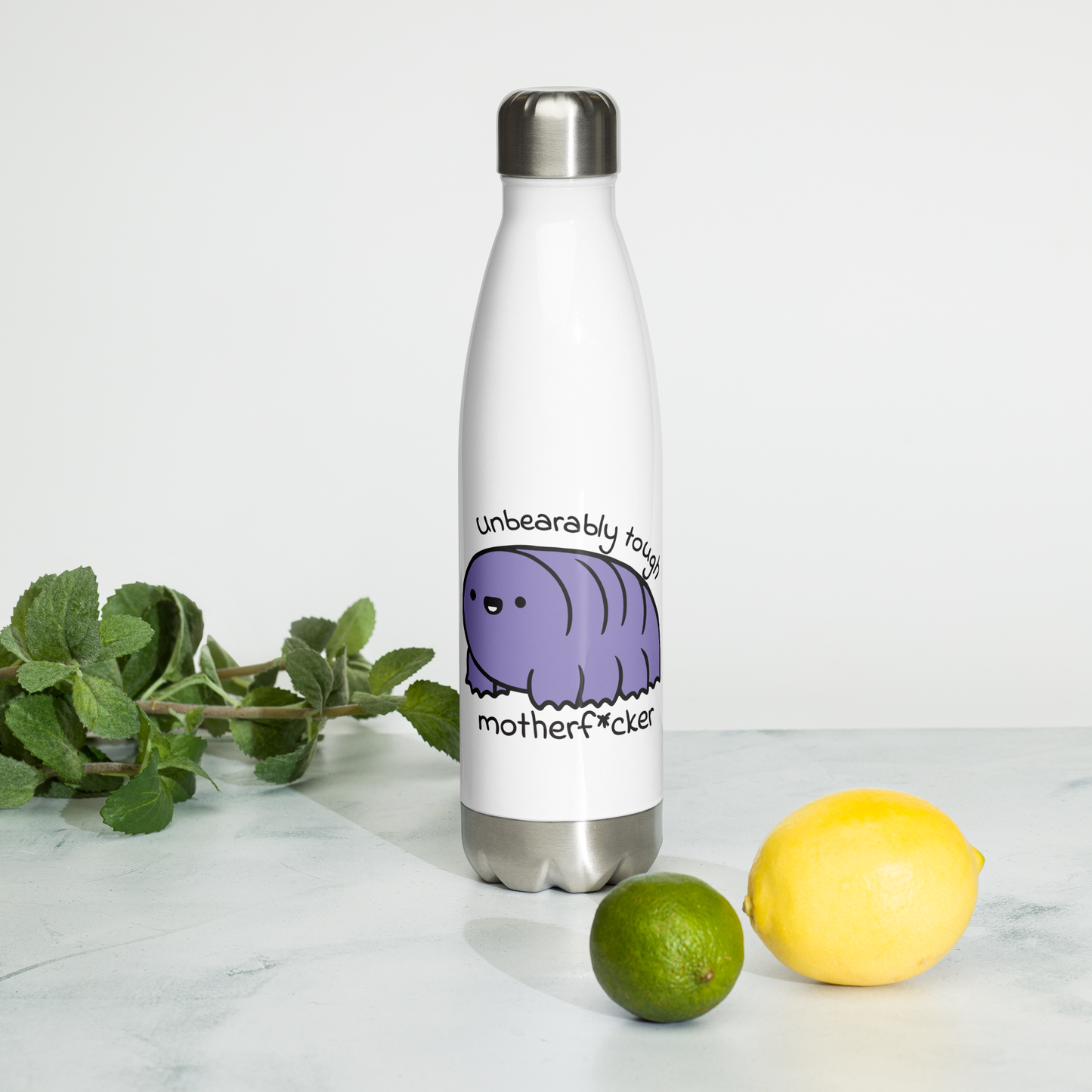 Unbearably Tough Tardigrades | Stainless Steel Water Bottle